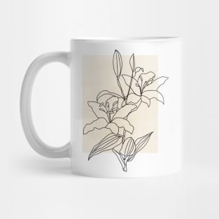 Minimalist Flower Mug